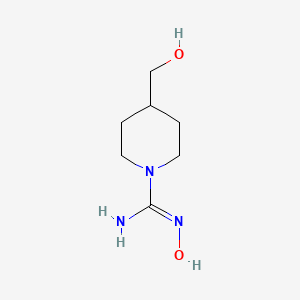 N'-hydroxy-4-(hydroxymethyl)piperidine-1-carboximidamide