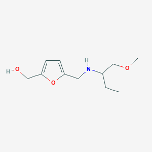 (5-{[(1-Methoxybutan-2-yl)amino]methyl}furan-2-yl)methanol