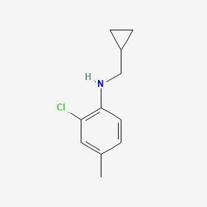 2-chloro-N-(cyclopropylmethyl)-4-methylaniline