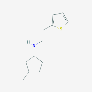 3-Methyl-N-[2-(thiophen-2-yl)ethyl]cyclopentan-1-amine