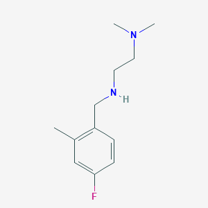 [2-(Dimethylamino)ethyl][(4-fluoro-2-methylphenyl)methyl]amine