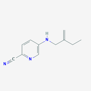 5-[(2-Methylidenebutyl)amino]pyridine-2-carbonitrile