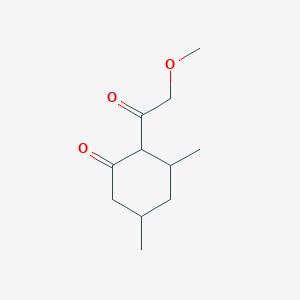 2-(2-Methoxyacetyl)-3,5-dimethylcyclohexan-1-one