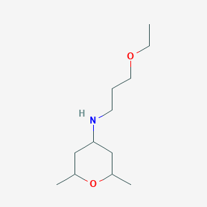 N-(3-Ethoxypropyl)-2,6-dimethyloxan-4-amine