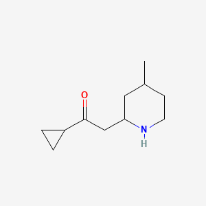 1-Cyclopropyl-2-(4-methylpiperidin-2-yl)ethan-1-one