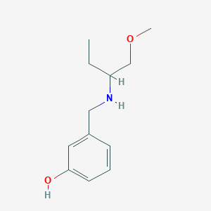 3-{[(1-Methoxybutan-2-yl)amino]methyl}phenol