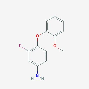 3-Fluoro-4-(2-methoxyphenoxy)phenylamine