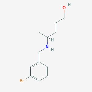 4-{[(3-Bromophenyl)methyl]amino}pentan-1-ol