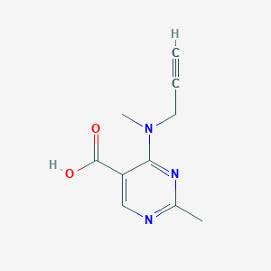 2-Methyl-4-[methyl(prop-2-yn-1-yl)amino]pyrimidine-5-carboxylic acid