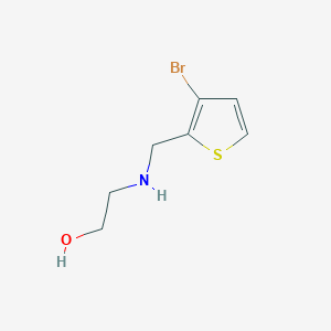 2-{[(3-Bromothiophen-2-yl)methyl]amino}ethan-1-ol