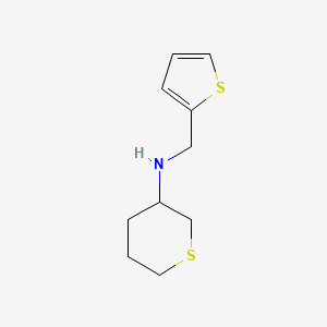 N-(thiophen-2-ylmethyl)thian-3-amine