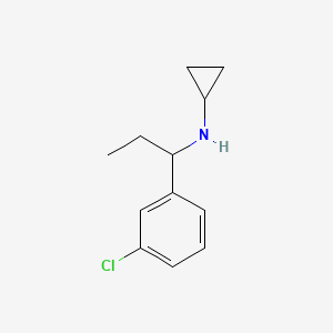 N-[1-(3-chlorophenyl)propyl]cyclopropanamine