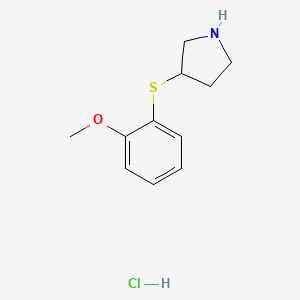 3-[(2-Methoxyphenyl)sulfanyl]pyrrolidine hydrochloride