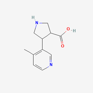 4-(4-Methylpyridin-3-yl)pyrrolidine-3-carboxylic acid