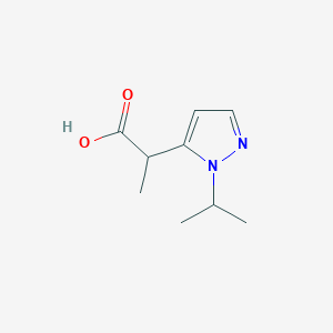 2-[1-(Propan-2-yl)-1H-pyrazol-5-yl]propanoic acid