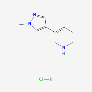 5-(1-methyl-1H-pyrazol-4-yl)-1,2,3,6-tetrahydropyridine hydrochloride