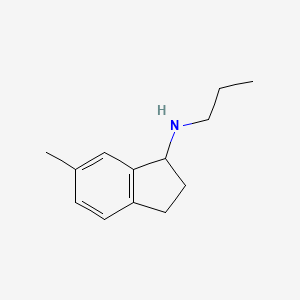 6-methyl-N-propyl-2,3-dihydro-1H-inden-1-amine