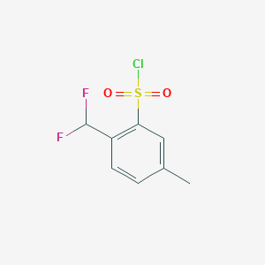 2-(Difluoromethyl)-5-methylbenzene-1-sulfonyl chloride