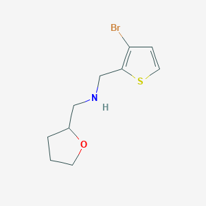 [(3-Bromothiophen-2-yl)methyl](oxolan-2-ylmethyl)amine