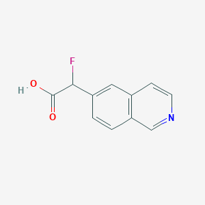 2-Fluoro-2-(isoquinolin-6-yl)acetic acid