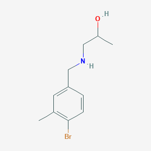 1-{[(4-Bromo-3-methylphenyl)methyl]amino}propan-2-ol