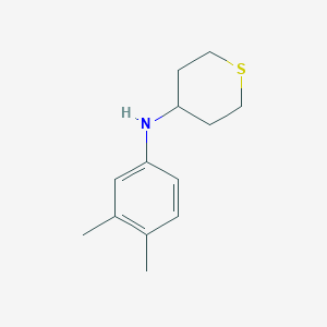 N-(3,4-dimethylphenyl)thian-4-amine