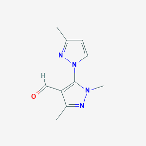 1,3-Dimethyl-5-(3-methyl-1H-pyrazol-1-yl)-1H-pyrazole-4-carbaldehyde