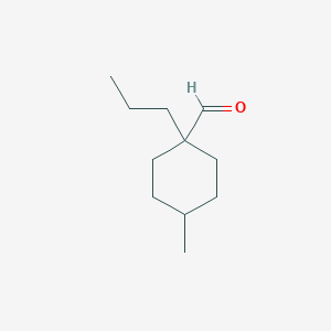 4-Methyl-1-propylcyclohexane-1-carbaldehyde