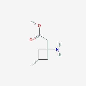 Methyl 2-(1-amino-3-methylcyclobutyl)acetate