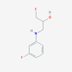 1-Fluoro-3-[(3-fluorophenyl)amino]propan-2-ol