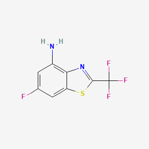 6-Fluoro-2-(trifluoromethyl)-1,3-benzothiazol-4-amine