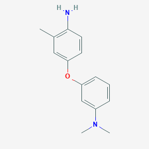molecular formula C15H18N2O B1328396 N-[3-(4-Amino-3-methylphenoxy)phenyl]-N,N-dimethylamine CAS No. 946699-60-1