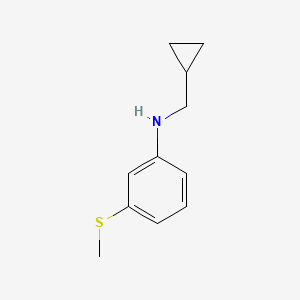 N-(cyclopropylmethyl)-3-(methylsulfanyl)aniline