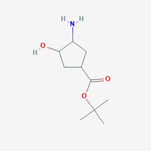 tert-Butyl 3-amino-4-hydroxycyclopentane-1-carboxylate