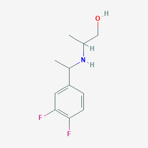 2-{[1-(3,4-Difluorophenyl)ethyl]amino}propan-1-ol