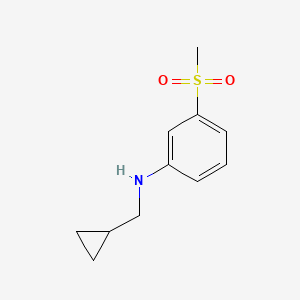 N-(Cyclopropylmethyl)-3-methanesulfonylaniline