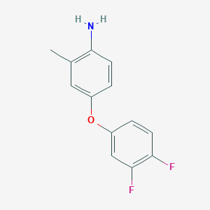 molecular formula C13H11F2NO B1328416 4-(3,4-Difluorophenoxy)-2-methylaniline CAS No. 946786-40-9