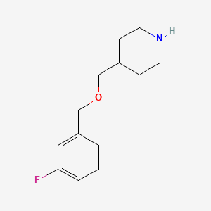 4-{[(3-Fluorobenzyl)oxy]methyl}piperidine