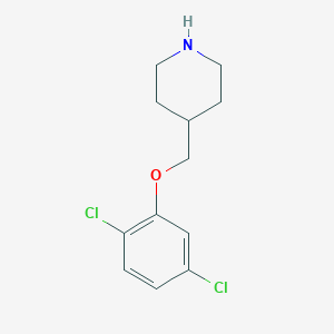 molecular formula C12H15Cl2NO B1328476 4-[(2,5-Dichlorophenoxy)methyl]piperidine CAS No. 946680-60-0