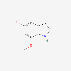 5-fluoro-7-methoxy-2,3-dihydro-1H-indole