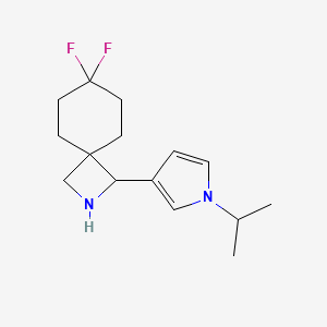 7,7-Difluoro-1-[1-(propan-2-yl)-1H-pyrrol-3-yl]-2-azaspiro[3.5]nonane