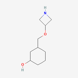 3-[(Azetidin-3-yloxy)methyl]cyclohexan-1-ol