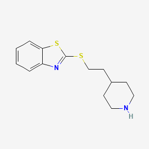 2-{[2-(Piperidin-4-yl)ethyl]sulfanyl}-1,3-benzothiazole