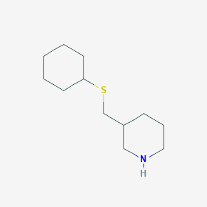 3-[(Cyclohexylsulfanyl)methyl]piperidine