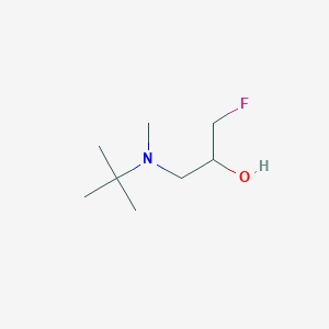 1-[tert-Butyl(methyl)amino]-3-fluoropropan-2-ol