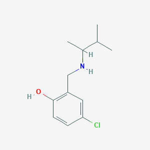 4-Chloro-2-{[(3-methylbutan-2-yl)amino]methyl}phenol