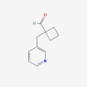 1-[(Pyridin-3-yl)methyl]cyclobutane-1-carbaldehyde