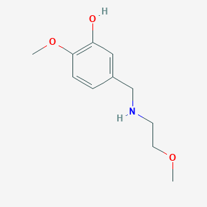 2-Methoxy-5-{[(2-methoxyethyl)amino]methyl}phenol