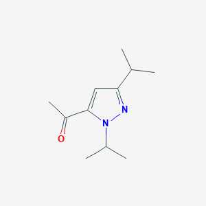 1-[1,3-Bis(propan-2-yl)-1H-pyrazol-5-yl]ethan-1-one