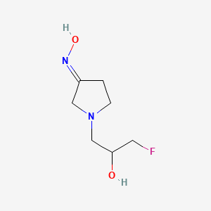 1-Fluoro-3-[3-(hydroxyimino)pyrrolidin-1-yl]propan-2-ol